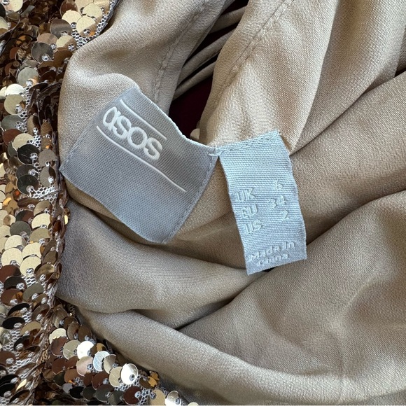 Gold Sequin Mini Dress - Picture 6 of 10